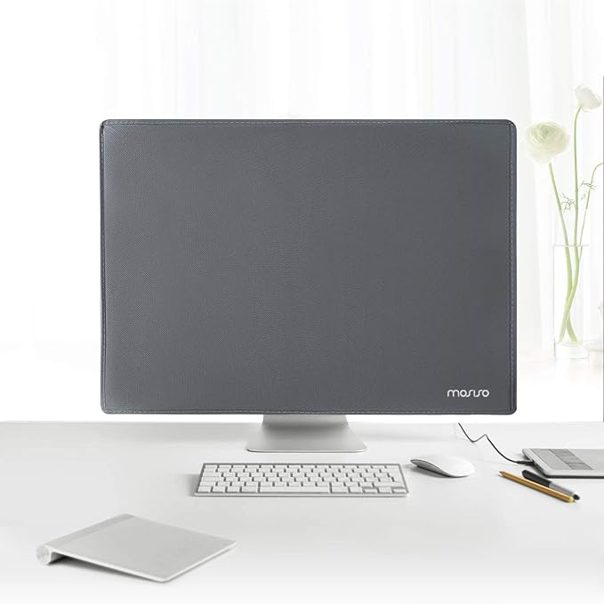 MOSISO Monitor Dust Cover 32, 33, 34, 35 inch Anti-Static Dustproof LCD/LED/HD Panel Case Computer Screen Protective Sleeve Compatible with 32-34 inch PC, Desktop and TV, Space Gray