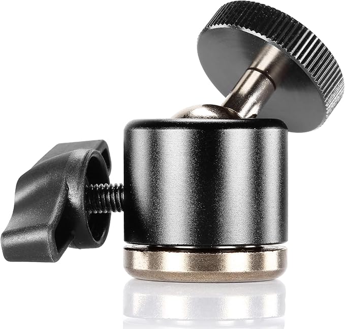 Neewer® Aluminum Alloy 360 Degree Rotating Swivel Mini Ball Head with 1/4" 3/8" Thread Base Mount for DSLR Camera Like Canon,Nikon,Sony/Camcorder/iPhone 6s/6/5S/5/4S/4,Gopro HD Hero 1/2/3/3+/4