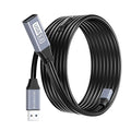 BlueRigger Active USB 3.0 Extension Cable 50FT (5 Gbps USB Extender Cord, in-Wall CL3 Rated) - Long USB Extension Cable for Webcam, VR Headset, Printer, Hard Drive, Keyboard, Mouse
