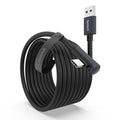 Syntech Link Cable 16 FT Compatible with Oculus/Meta Quest 3/Meta Quest 3S, Quest2/Pro/Pico 4/Ultra Accessories and PC/SteamVR, High Speed PC Data Transfer, USB 3.0 to USB Cable for VR Headset, Black