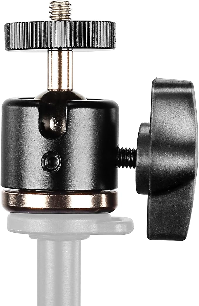 Neewer® Aluminum Alloy 360 Degree Rotating Swivel Mini Ball Head with 1/4" 3/8" Thread Base Mount for DSLR Camera Like Canon,Nikon,Sony/Camcorder/iPhone 6s/6/5S/5/4S/4,Gopro HD Hero 1/2/3/3+/4