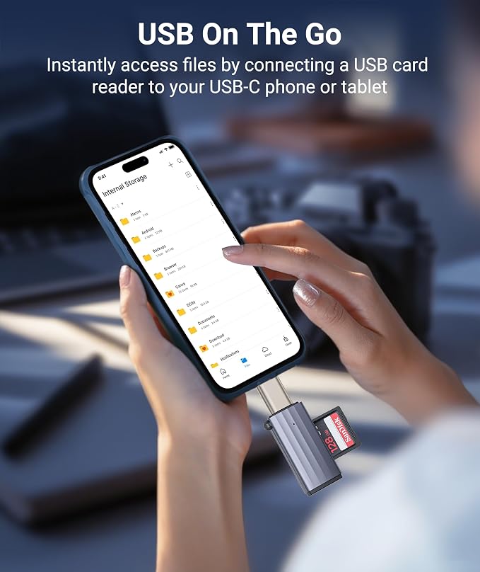 Syntech USB C to USB Adapter Pack of 2 USB C Male to USB3 Female Adapter Compatible with iPhone 17 Pro Max MacBook Pro Air 2024 iMac iPad mini Pro, Other Type C or Thunderbolt 5/4 Devices, Starlight