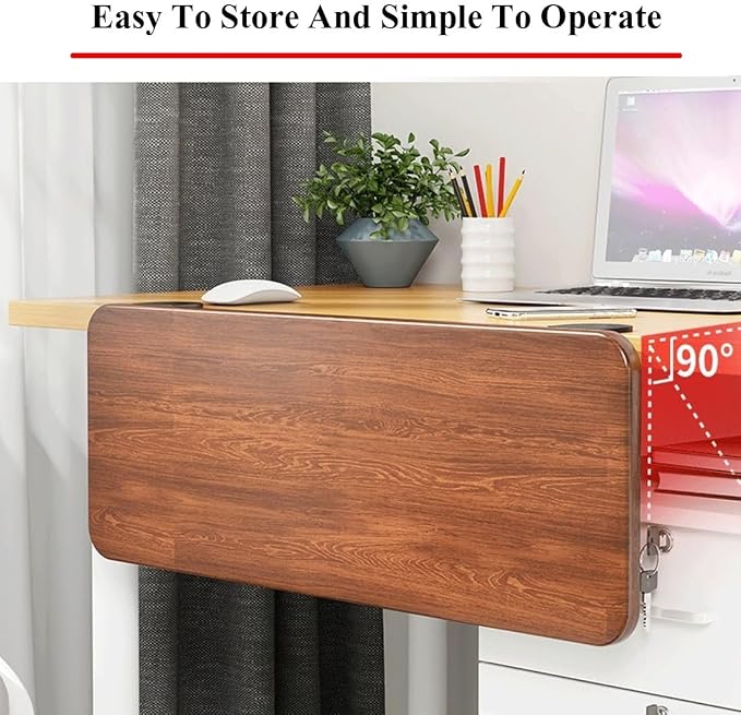 Ergonomics Desk Extender Tray Wooden Desk Extender, Large Size Foldable Keyboard Drawer Tray Can Be Used As Armrests Shelves Desktop Extensions for Home and Office(40 * 20cm)