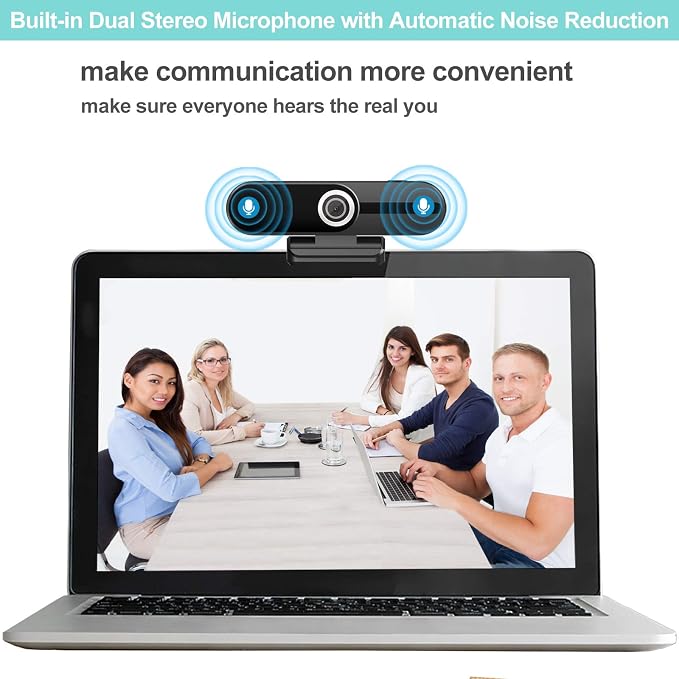 UHD 4K Webcam with Microphone: 8MP USB Computer Web Camera with Privacy Shutter and Tripod, External Webcam Pro Streaming Webcams PC Cam w/Mic Noise Reduction for Winsdows Mac OS Desktop Laptop