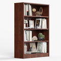 Farini 48 Inch Tall Bookcase,4 Shelf Bookshelves,Adjustable Bookshelf for Home Office,Cherry