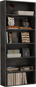 IRONCK Bookshelves and Bookcases Floor Standing 6 Tiers Display Storage Shelves 70 in Tall Bookcase Home Decor Furniture for Home Office, Living Room, Bed Room