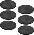 MUKCHAP 6PCS 10 Inch Rotating Swivel Stand, 360 Degree Black Bonsai Turntable with Steel Ball, Rotating Displaying Stand for Table Top, Monitor, Plant