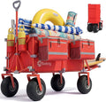Sekey Heavy Duty Beach Wagon with 9" Big Sand-Proof Wheels, 300L Oversized Foldable Beach Cart with Cooler| Adjustable Handle & Balloon Tires for Sand, Camping,Vacation