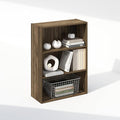 Furinno Simple Book Shelf, 3-Tier Bookshelf, Storage Shelves Bookcase, 9.7 x 23.7 x 31.5, for Living Room, Bedroom, Home Office, Columbia Walnut