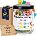 Bible Verses Jar, 92 Hand-Rolled Bible Scroll, Read Me When Christian Jar, Color Coded KJV Bible Verses, Religious Gifts for Women, Prayer Gifts for Friends, Mom, Sister, Cancer Warriors