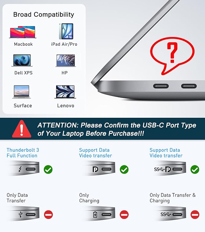 USB C Hub HDMI Adapter for Monitor, VIENON 9 in 1 USB Type C Laptop Docking Station with 4K HDMI, SD/TF Card Reader, 100W PD, Compatible for MacBook Pro, XPS Laptop (Supports DP ALT Mode)