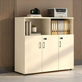 File Cabinet with Password Lock, Wood Lateral Filing Cabinet for Letter/A4 Files, 3 Drawer with Door, Printer Stand with Open Shelves for Home Office