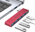 MOGOOD USB 3.0 Hub, 4-Port USB, Ultra-Slim USB Splitter for Laptop, No Cable, Flush Fit, Plug & Play Data USB Expander for Mouse, Keyboard, Flash Drive, Printer – Right Side