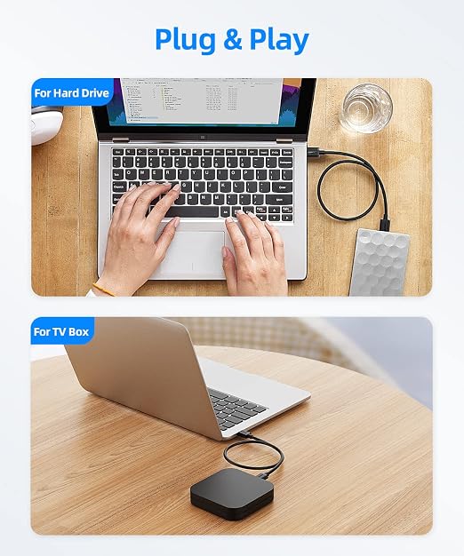 SUNGUY USB to USB Cable 6FT, USB 3.0 Type A Male to Type A Male Cable Data Transfer up to 5Gbps Compatible with Printers, Modems, Hard Drives, Monitor, Camera, Wacom, DVD, Hub