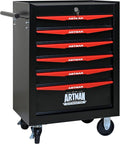 RYH 6 Drawers Rolling Tool Chest - Heavy Duty Mobile Tool Cart with Locking Wheels & Ball Bearing Drawers，30.5" H x 20.9" W x 13" D, Garage Tool Storage Cabinet (Black, 6 Drawers)