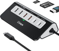 intpw USB C Hub, P9 PRO USB C Hub Multiport Adapter with 4K HDMI, PD 100W, Type-C & 2 USB A 3.2 10Gbps, 2 USB A 2.0, SD/TF Card Reader, Aluminum USB Hub for Laptop, iPhone 17 Series, MacBook, iPad