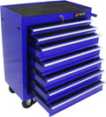RYH 7 Drawers Rolling Tool Chest & Tool Box on Wheels | Heavy Duty Metal Cart with Ball Bearing Drawers | Fits US General Tool Box for Garage Storage (Blue, 7 Drawers（29.9" H × 24.2" W × 12.9" D)