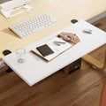 Desk Extender 24‘’ x 12 Inch Foldable Table Extension Folding Wall Table Keyboard Extender for Desk Clamp-on Shelf for Dorm Bunk, Office, Kitchen Bar, RV Countertop, Laundry Room (White)