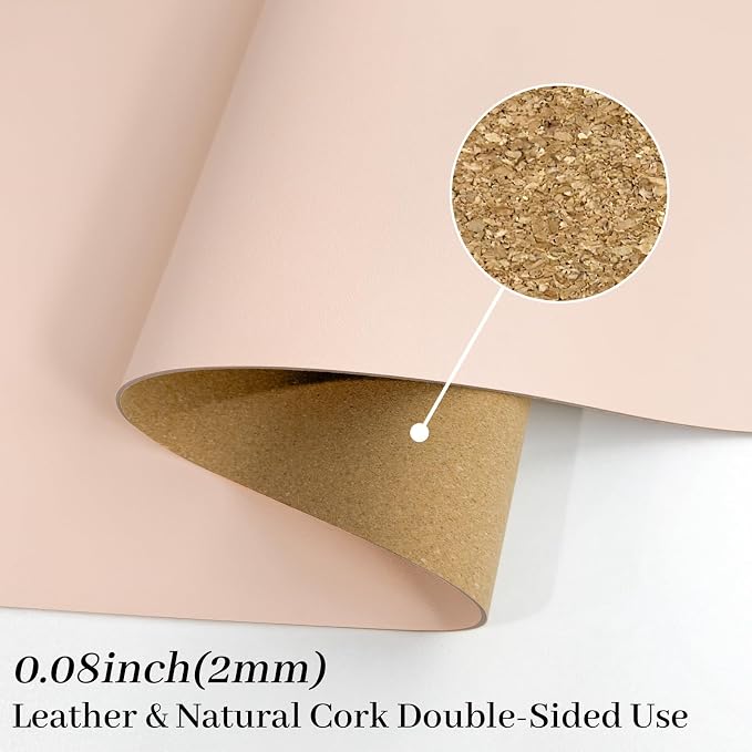 Bloss Pink Desk Mat, Leather Desk Pad, Desk Matt for Desktop, Waterproof Desk Pad Mat, Computer Mat for Office Work/Home/Decor/Desk Protector/Cover(31.5 x 15.7 Inches)