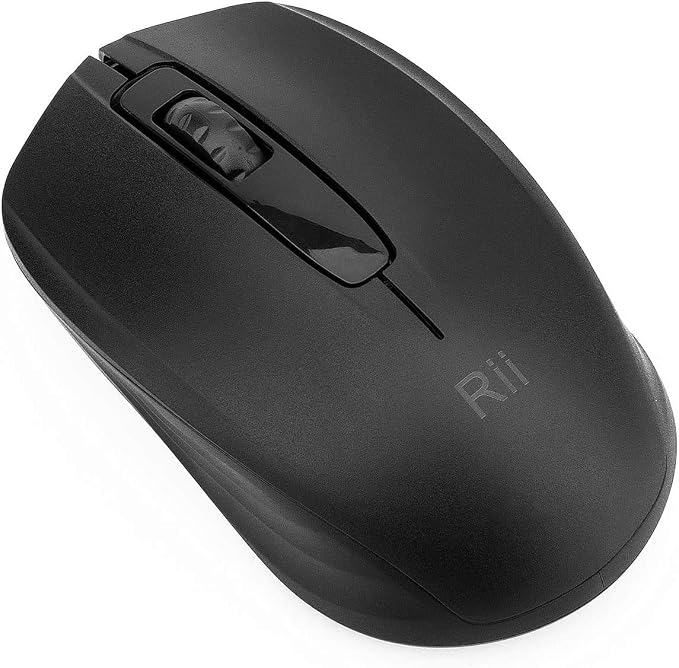 Rii 10-Pack Wireless Mouse,2.4G Portable Computer Mice for PC, Laptop, Windows,Office Included Wireless USB dongle (Black)