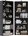 IRONCK Bookshelves and Bookcases Set of 2 Floor Standing 6 Tiers Display Storage Shelves 70 in Tall Bookcase Home Decor Furniture for Home Office, Living Room, Bed Room
