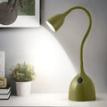 EJIAXIN Gooseneck Desk Lamp 360° LED Flexible Reading Light Small Desk Lamps for Small Spaces Home Office Bedroom College Dorm Desk Bookshelf Nightstand Table Lamp (Green)