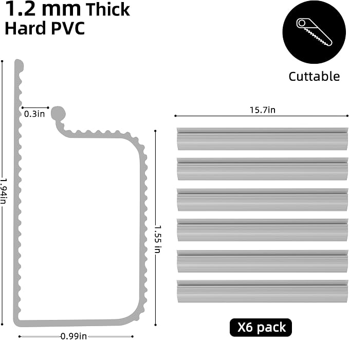 YECAYE 94.2 in Cable Management Under Desk,Easy Install Adhesive Mount Cord Hider,Cord Organizer,Wire Management,Wire Hider for Office Organization,Child & Pet Proof,Grey