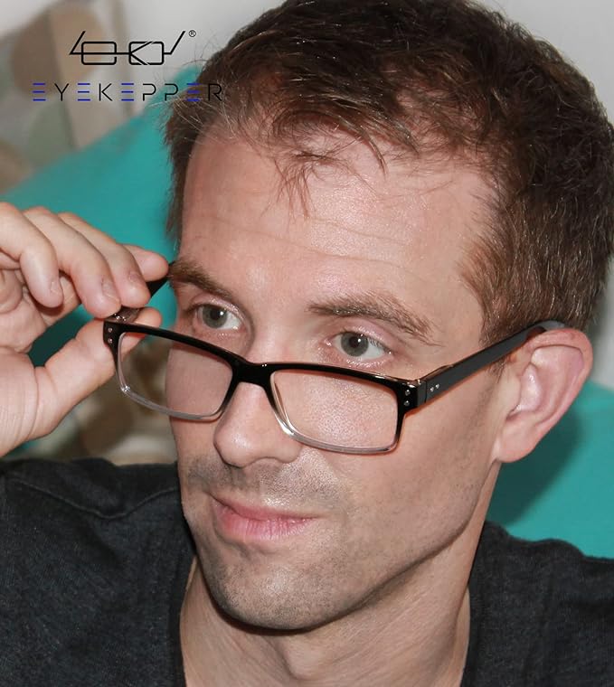Eyekepper Vintage Reading Glasses for Men - 5 Pack Spring Hinges Classic Readers +0.75