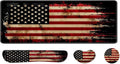 Desk Pad and Keyboard Wrist Rest, Large Mouse Pad + Keyboard Pad+Mouse Wrist Support, Non-Slip Desk Mat Protector for Office, Home 31.5×11.8 Inches National Flag