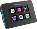 Mini Stream Controller Deck, Gaming Streaming Macro Pad Keypad, Shortcut Keyboard with 6 Programmable LCD Keys, Customizable Icons & RGB Light, USB Soundboard for Video Editing, OBS, PC, Mac