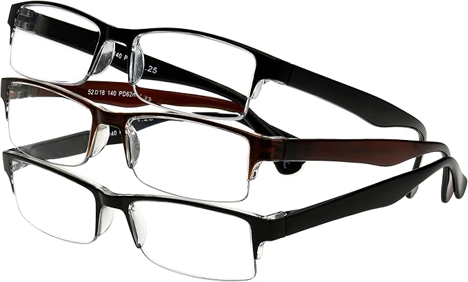Foster Grant mens Pete Rectangular Reading Glasses