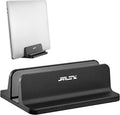 JARLINK Vertical Laptop Stand, Aluminum Laptop Holder Desktop Stand with Adjustable Dock Size (up to 17.3 inches) Compatible with All MacBook/Surface/Dell/Gaming Laptops (Black)