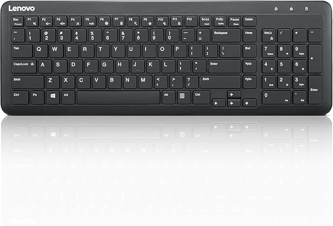 Lenovo 300 Wireless Keyboard, Black