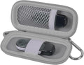 USB Flash Drive Case, SD Card Holder Compatible with Thumb Drive, Memory Cards, SDXC SDHC Storage Bag, Electronic Accessories Organizer for SanDisk for Samsung for Inland (Grey)