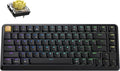 Keychron KJ1 Low Profile Wireless Mechanical Keyboard, 2.4 GHz Bluetooth QMK 75% Layout RGB, Hot-swappable Banana Switch Compatible with Mac Windows Linux, 2000mAh Fast Charge for Gaming - Black