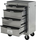RYH 4-7 Drawers Rolling Tool Chest & Tool Box on Wheels | Heavy Duty Metal Cart with Ball Bearing Drawers | Fits US General Tool Box for Garage Storage (Silver, 4 Drawers（30.5" H × 20.9" W × 13" D)