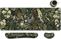 Desk Mat, Large Gaming Mouse Pad with Wrist Rest, 4 in1 XXL Mouse pad+Keyboard Wrist Rest+Mouse Pad Wrist Support+Cup Coaster Set, Ergonomic Desk Pad for Home Office,Weeds