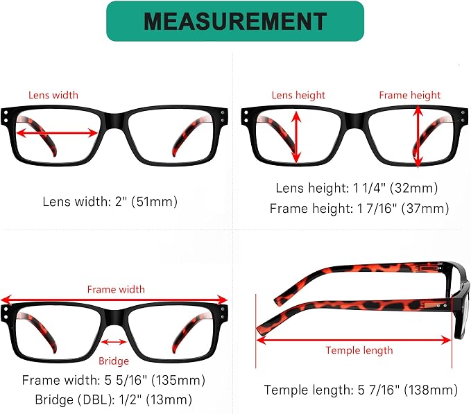 Eyekepper Vintage Reading Glasses for Men - 5 Pack Spring Hinges Classic Readers - Black Frame with Tortoie Arms +2.25