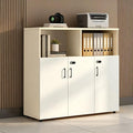 File Cabinet with Password Lock, Wood Lateral Filing Cabinet for Letter/A4 Files, 3 Drawer with Door, Printer Stand with Open Shelves for Home Office