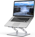 Laptop Stand for Desk, Adjustable Laptop Riser, Metal Foldable Computer Stand Holder Portable Notebook Mount, Ventilated Cooling Printer Stand Compatible with 10-15.6” Laptops