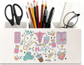 Medical Assistant Gifts Pen Holder for Desk, MA Appreciation Gifts Wooden Box Sign Desk Decor for Office Home Decoration, Physician Assistant Gift Pencil Organizer