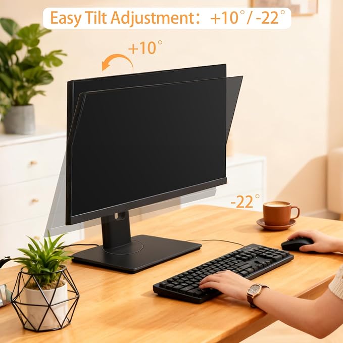 2026 Version Ergonomic VESA Monitor Stand, 150mm Spring Height adjustment,, Tool-Free Base, Swivel, Tilt & Rotation, for 26–32" Monitors, 7.28–8.82 lb, 100x100mm Vesa Mount (7.28～8.82LB)