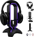 Tilted Nation Gaming Headset Stand | RGB Headphone Stand for Desk with Mouse Bungee and USB Hub (Cool and Clean Setup) Gaming Headset Holder - Perfect Gamer Gift Accessory