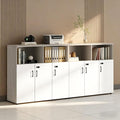 File Cabinet with Password Lock, Wood Lateral Filing Cabinet for Letter/A4 Files, 3 Drawer with Door, Printer Stand with Open Shelves for Home Office