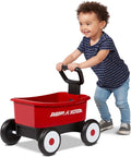 Radio Flyer Push & Pull Walker Wagon, Red, for Kids 1-4 Years Old, Locking Handle for Stability, Baby Push Walker Converts to Pull Wagon, for Indoor & Outdoor Play