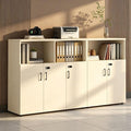 File Cabinet with Password Lock, Wood Lateral Filing Cabinet for Letter/A4 Files, 3 Drawer with Door, Printer Stand with Open Shelves for Home Office