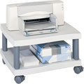 Safco Wave Under-Desk Utility Cart & Multi-Use Printer Stand, 2-Tier Printer Table for Home Office, Rolling Cart with Shelf