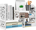 Desktop Shelves, White Bookshelf Desktop Organizer and Desktop Storage