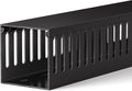 ZhiYo 3x3in Cable Raceway, 6FT(2xL3FT) Large Wire Tray, Cord Hider for Network Cable Management, Wire Covers for Cords Computer Under Desk, Cord Cover Wall Cable Hider Cable Cover, Black