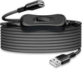 Itramax USB On Off Switch Cable,USB Extension Cable Support Data and Power 3.3FT/1M,Inline Power Switch,Male to Female with Toggle Switch for LED Lamp,LED Light Strips,Driving Recorder